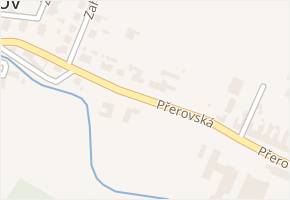 Přerovská v obci Bystřice pod Hostýnem - mapa ulice