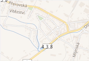 Samostatnost v obci Bystřice pod Hostýnem - mapa ulice