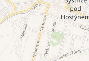 Sokolská v obci Bystřice pod Hostýnem - mapa ulice