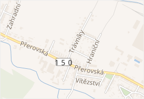 Souběžná v obci Bystřice pod Hostýnem - mapa ulice