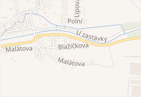 Blažíčkova v obci Bystrovany - mapa ulice