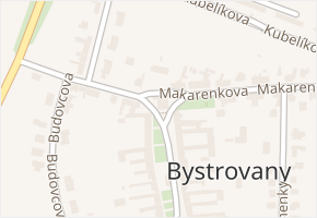 Bystrovany v obci Bystrovany - mapa části obce