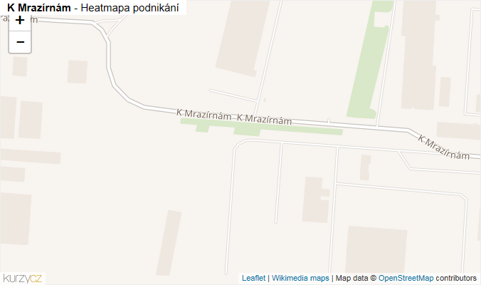 Mapa K Mrazírnám - Firmy v ulici.