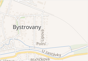 Lipová v obci Bystrovany - mapa ulice