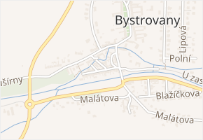 Mahenova v obci Bystrovany - mapa ulice