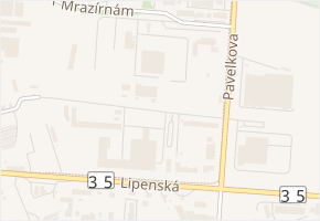 Pavelkova v obci Bystrovany - mapa ulice