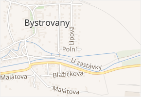 Polní v obci Bystrovany - mapa ulice