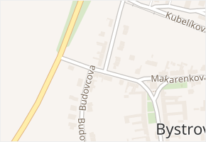 Šrámkova v obci Bystrovany - mapa ulice