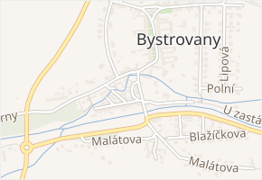 U náhonu v obci Bystrovany - mapa ulice