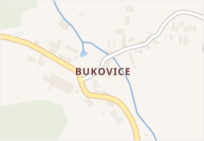 Bukovice v obci Bžany - mapa části obce