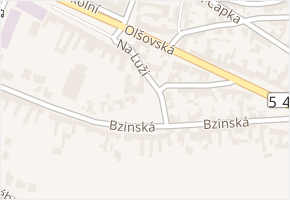 Bzinská v obci Bzenec - mapa ulice