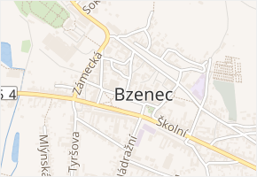 K. H. Borovského v obci Bzenec - mapa ulice