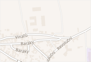 Vinařů v obci Bzenec - mapa ulice
