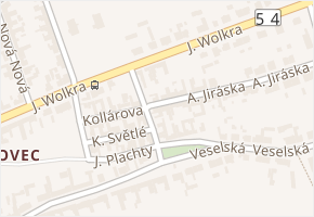 Žilkova v obci Bzenec - mapa ulice