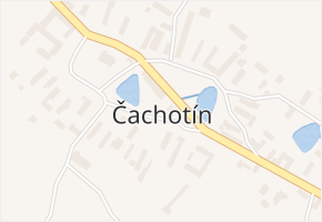 Čachotín v obci Čachotín - mapa části obce