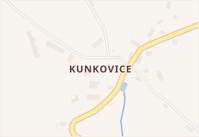 Kunkovice v obci Čachrov - mapa části obce