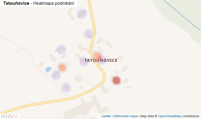 Mapa Tatouňovice - Firmy v části obce.