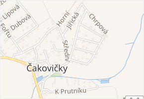 Azalková v obci Čakovičky - mapa ulice