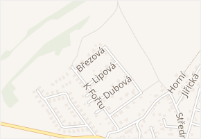 Lipová v obci Čakovičky - mapa ulice