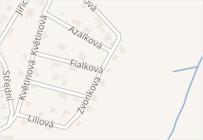 Zvonková v obci Čakovičky - mapa ulice