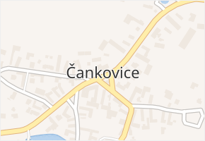 Čankovice v obci Čankovice - mapa části obce