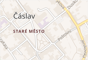 Dusíkova v obci Čáslav - mapa ulice
