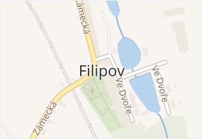 Filipov v obci Čáslav - mapa části obce