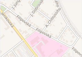 Filipovská v obci Čáslav - mapa ulice