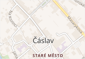 Gen. Františka Moravce v obci Čáslav - mapa ulice