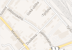 Jablonského v obci Čáslav - mapa ulice