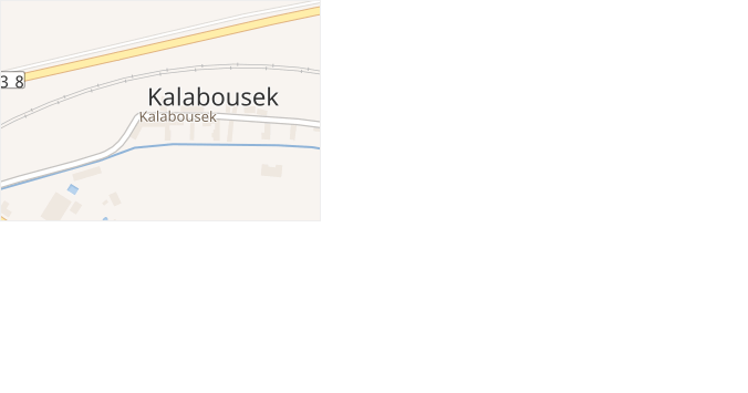 Kalabousek v obci Čáslav - mapa ulice