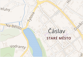 Kostelní náměstí v obci Čáslav - mapa ulice