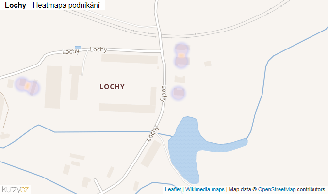 Mapa Lochy - Firmy v ulici.