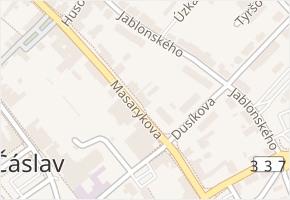 Masarykova v obci Čáslav - mapa ulice