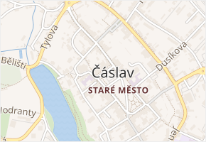 U Cihelny v obci Čáslav - mapa ulice