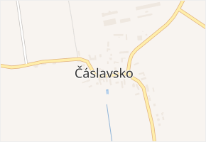 Čáslavsko v obci Čáslavsko - mapa části obce