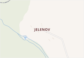 Jelenov v obci Čáslavsko - mapa části obce