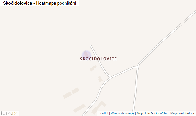Mapa Skočidolovice - Firmy v části obce.