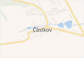 Částkov v obci Částkov - mapa části obce