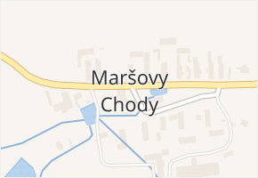 Maršovy Chody v obci Částkov - mapa části obce