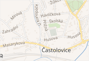 Příčná v obci Častolovice - mapa ulice