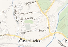 Školská v obci Častolovice - mapa ulice