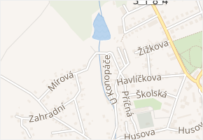 U Konopáče v obci Častolovice - mapa ulice