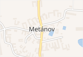 Metánov v obci Častrov - mapa části obce