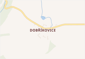 Dobříkovice v obci Čechtice - mapa části obce