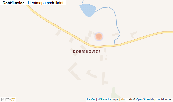 Mapa Dobříkovice - Firmy v části obce.