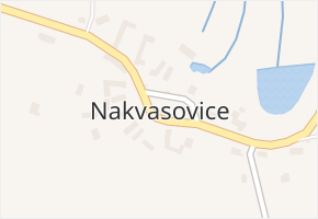 Nakvasovice v obci Čechtice - mapa části obce