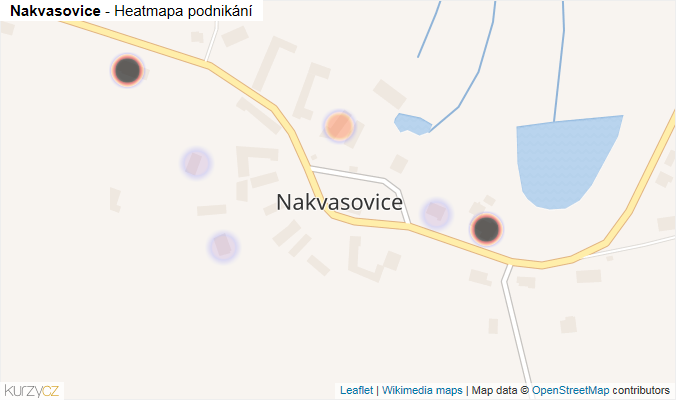 Mapa Nakvasovice - Firmy v části obce.