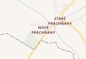 Nové Práchňany v obci Čechtice - mapa části obce