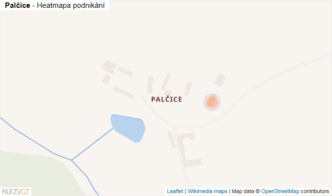 Mapa Palčice - Firmy v části obce.